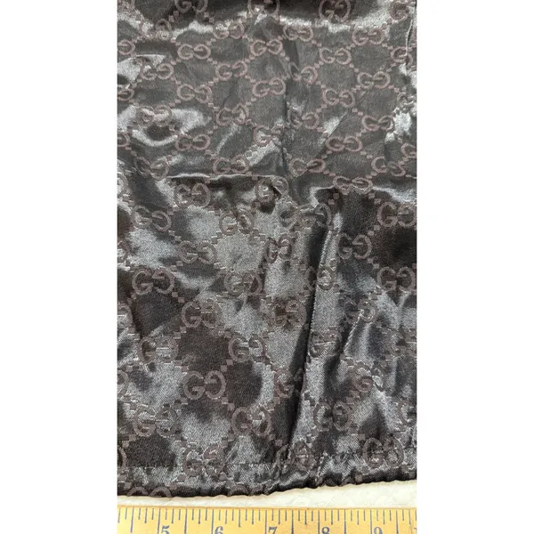 Gucci Dark Brown GG Monogram Satin Drawstring Dust Bags Set of 3 Luxury Storage - Image 6