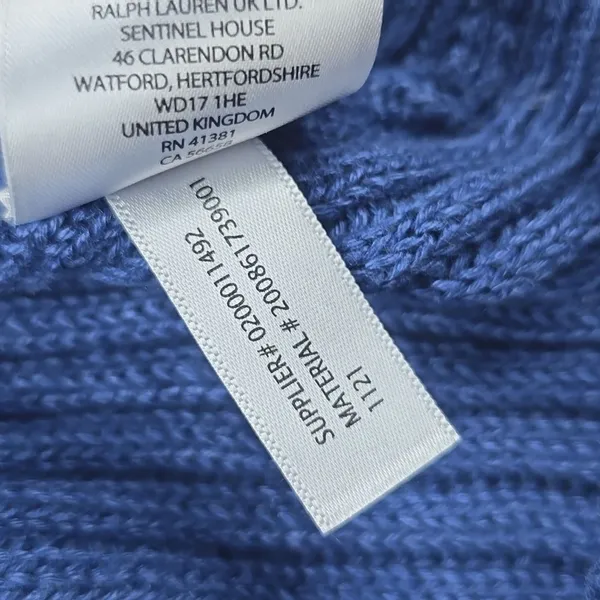 Lauren Ralph Lauren NWOT Mixed Knit Boatneck Sweater 100% Linen Steel Blue Sz XS - Image 9