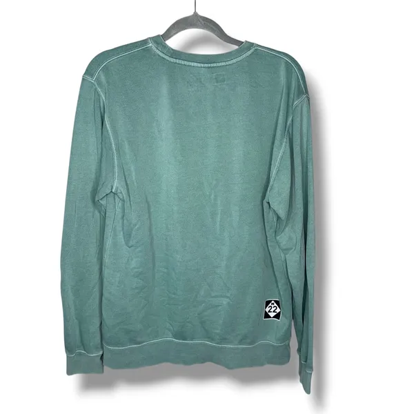 M22 Michigan Sweatshirt‎ Crewneck Long Sleeve Pullover Green Women's Small - Image 5
