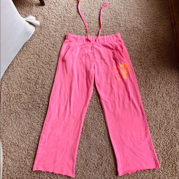 VS pink sweats Sz M - Image 2