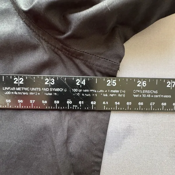 NWT Quince Poplin Long Sleeve Shirt Women's XL Black 100% Organic Cotton LS - Image 9