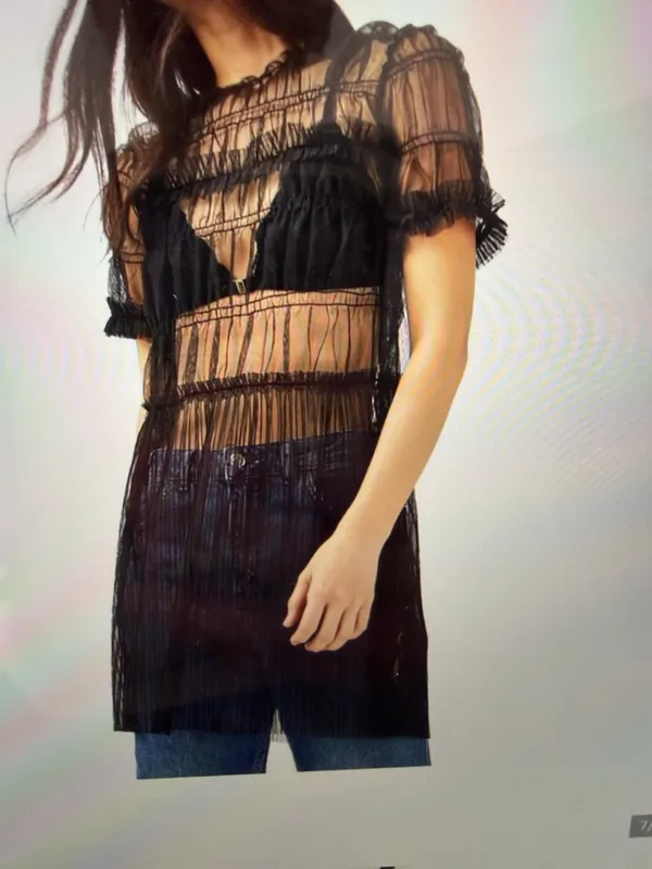 Topshop sheer pink tulle dress - Image 7