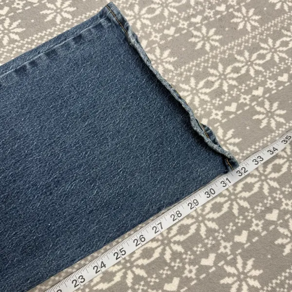 Levi's Premium 70s High Rise Flare‎ Medium Blue Wash Size 30 Minimalist Casual - Image 13
