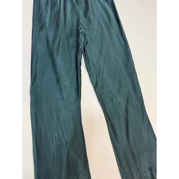 Silk Laundry Bias Cut silk green Pants Small - Image 7