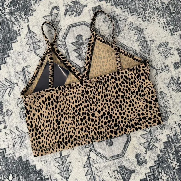 Brandy Melville Cotton Cheetah Print Tank - OS - Image 3