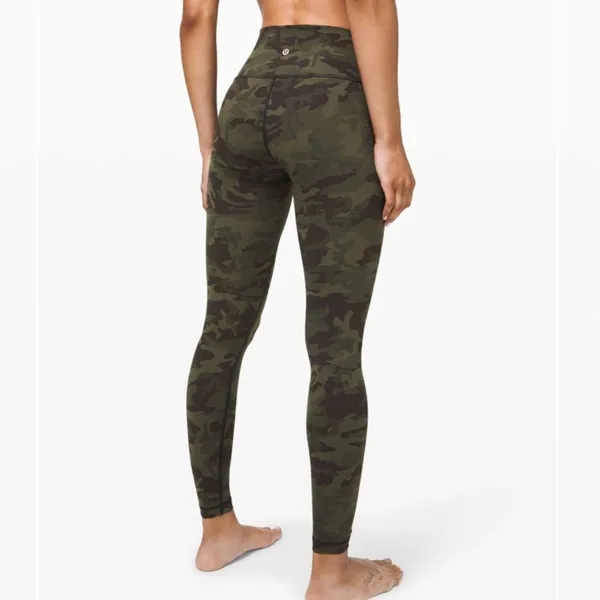 Lululemon Wunder Under High-Rise Tight 28" Luxtreme Incognito Camo Green - Image 9