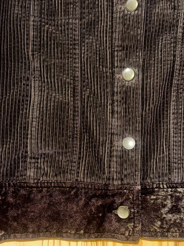 Women's J.Jill corduroy velvet trimmed jacket size M - Image 3