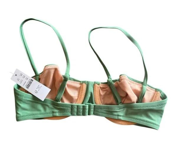 NWT J.Crew Underwire 90’s Green Bathing Suit Top - Image 3