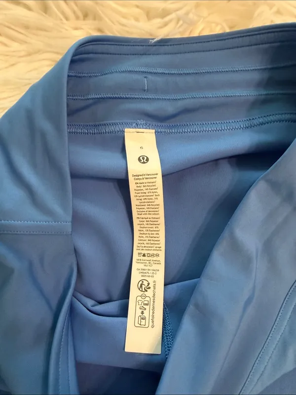 lululemon athletica Light Blue Performance Skort size 6 - Image 4