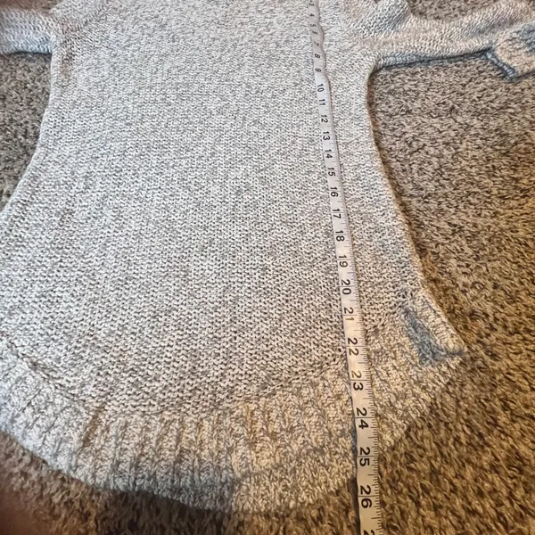 LOFT Marled‎ Knit Sweater Long Sleeve Pullover Women's XS Grey - Image 6