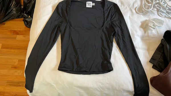 Princess Polly Black Back in Time Long Sleeve Top - Image 2