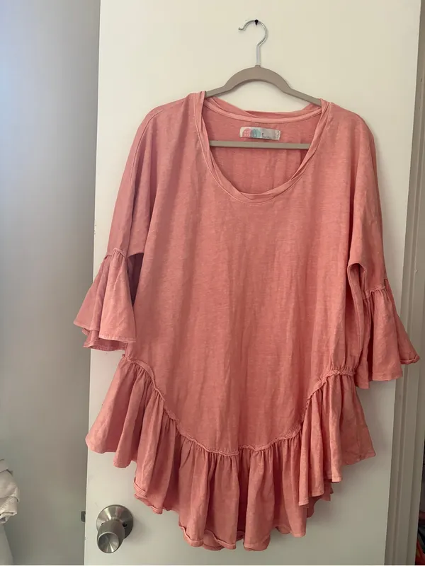 Free People Coral V-Neck Tunic - Image 3