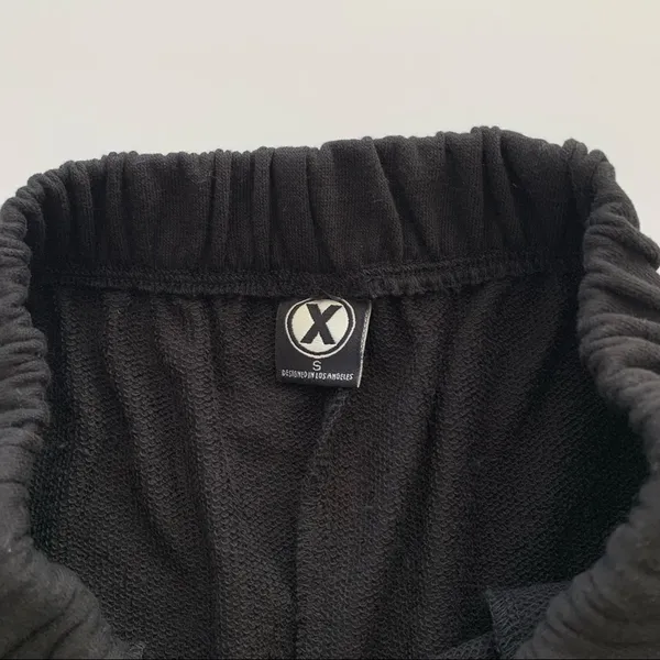 CircleX Nordstrom Black Sweat Shorts Pull On Elastic Waist Women's Small - Image 5