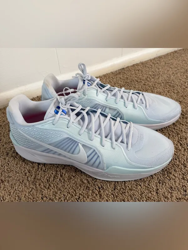 Nike Sabrina 2 Basketball Shoes Light Blue White 18.5 Women’s Sneakers New - Image 2