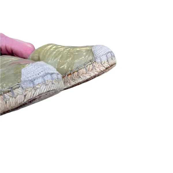 BRUNELLO CUCINELLI Green Patent Leather Espadrilles 36.5 - Image 11