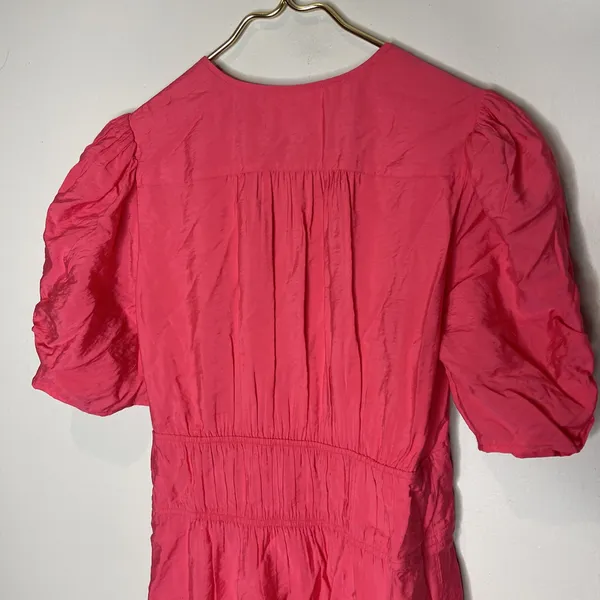 Ba&sh‎ Linda Midi Dress in Jelly Pink Sz 0 - Image 6
