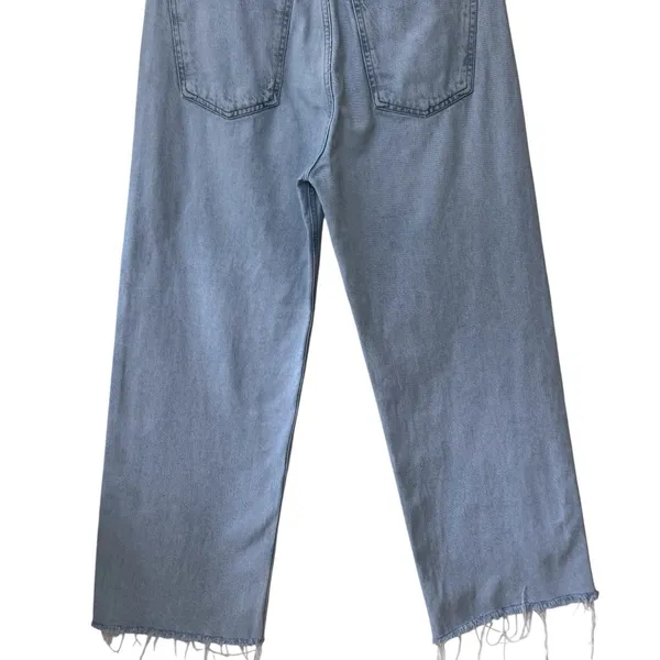 Agolde Ren High Rise Wide Leg Jeans Lightwash Capsule‎ Comfort Minimalist 28 - Image 8