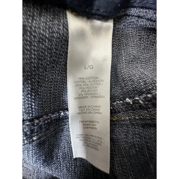 Womens Bootcut Denim Jeans Large Cotton & Polyester Blend Stretch Dark Wash - Image 4