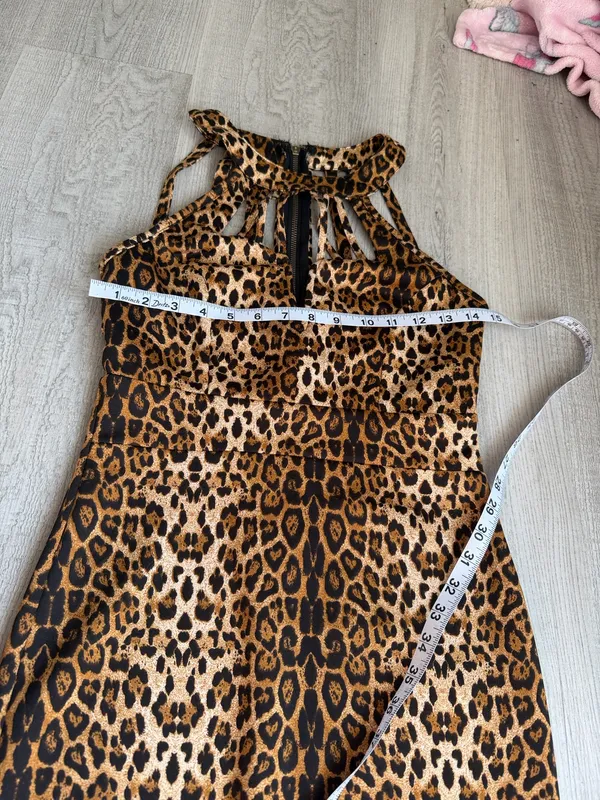 Leopard Print Halter Dress – Size Unknown Multiple - Image 9