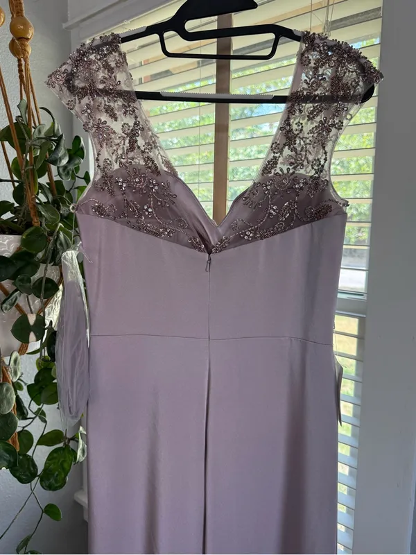 NWOT Marsoni by Colors Gown in Dusty Rose Size 8 Style#MV1133 Ruched Embellished - Image 8