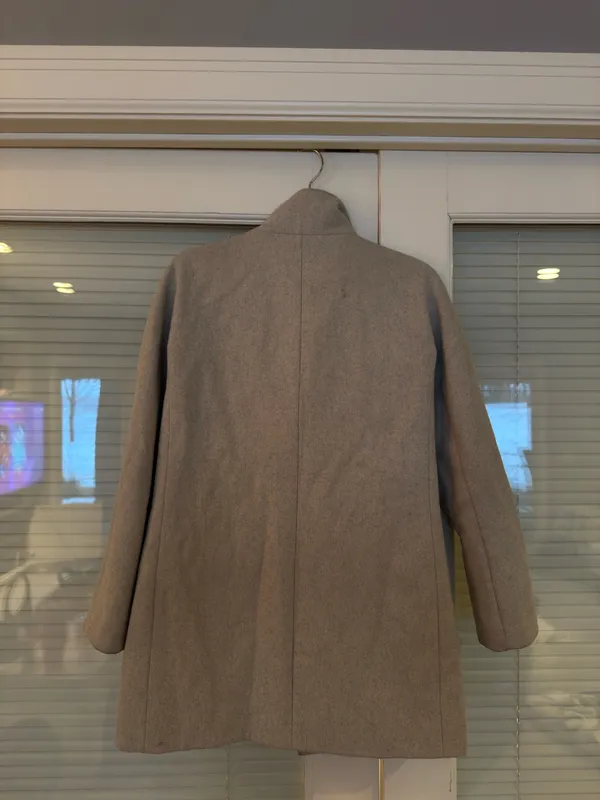 J.Crew Tan Blazer Wool Coat Size 0 - Image 4