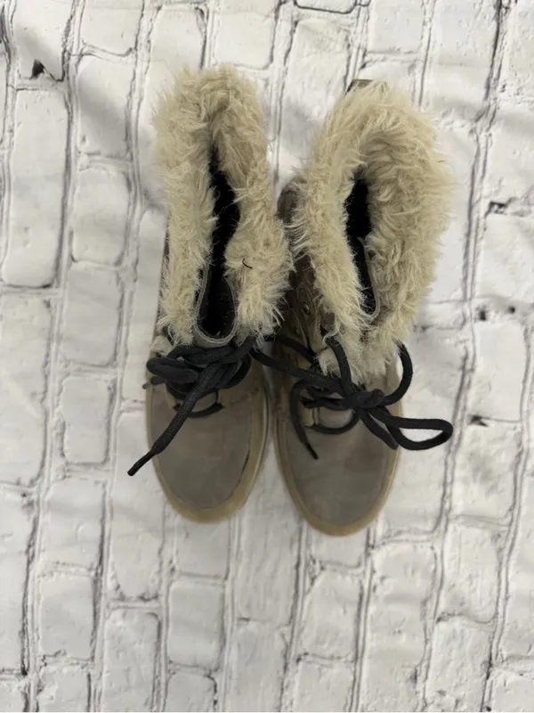 Sorel Grey Lace Up Winter Boots Womens 8 Winter Snow Gorpcore Granola Snow - Image 9