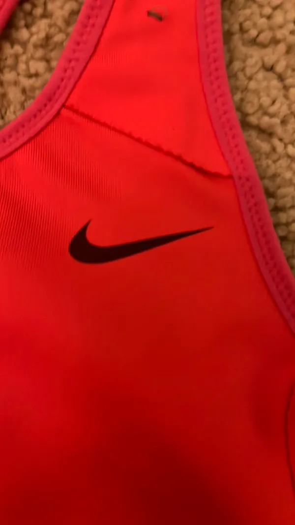 Pink Nike Dri-FIT Racerback Bra Sports Large Women’s - Image 2