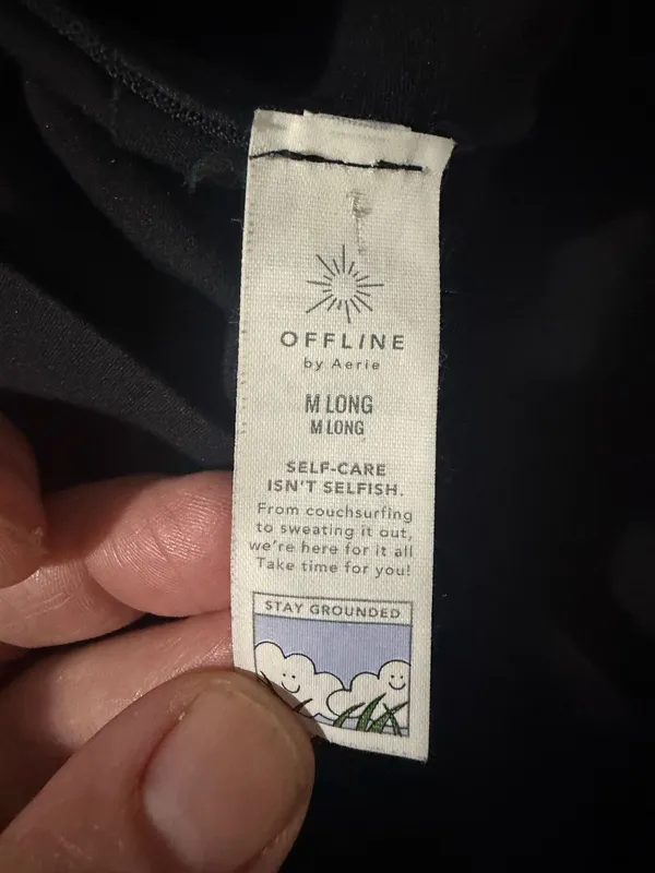 OFFLINE By Aerie Real Me XTRA Hold Up! Lift 7/8 Legging Black Athletic Medium Long. - Image 6
