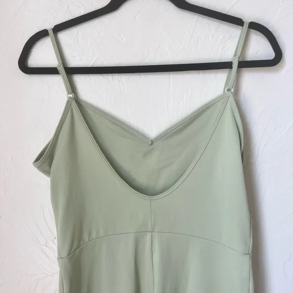 Reformation Emmy Ecostretch green jumpsuit size L - Image 7