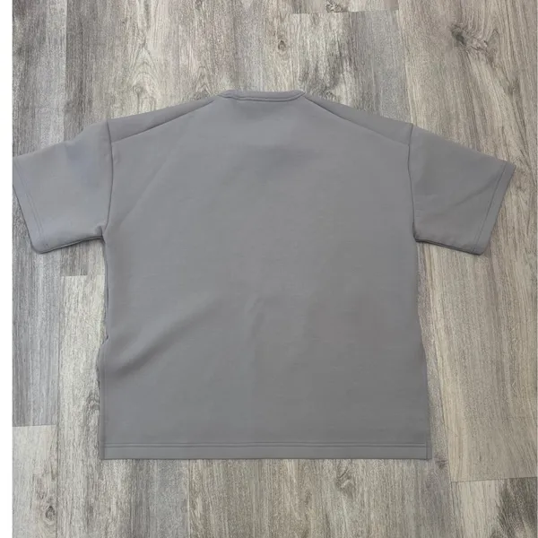 The Group by Aritzia Aro T-shirt Grey Short Sleeve Oversized‎ Side Slits Size 2 - Image 4