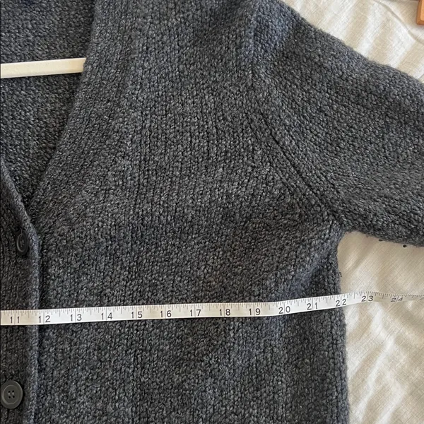 COS Longline Cardigan Sweater with Pockets Chunky Knit Wool Blend‎ Sz Small - Image 7