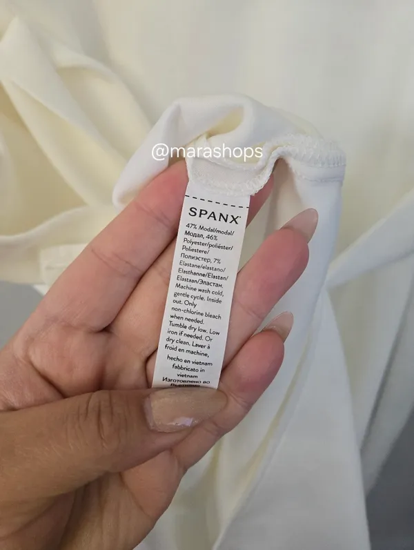 Spanx AirEssentials Tie Waist Tank Dress White - Image 7
