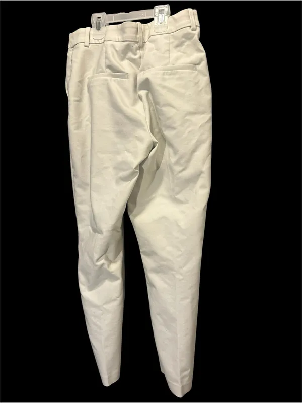 H&M Women's Ankle Slacks Size 8 Light Khaki Beige Cropped Dress Pants Workwear - Image 2