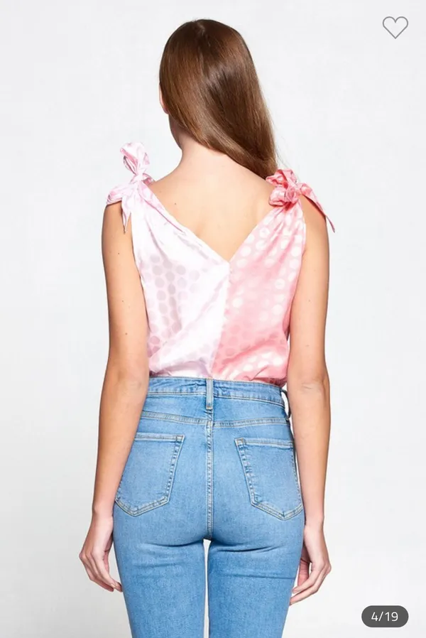Phil Love Pink Polka Dot Bodysuit - Image 4