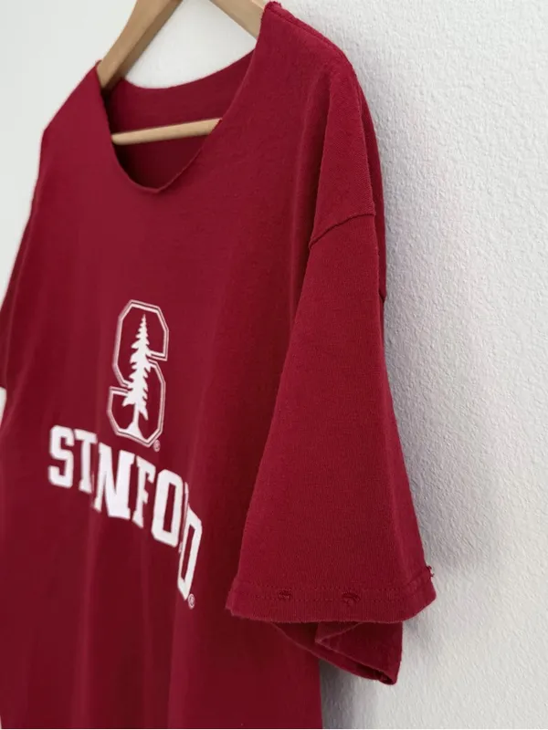 Stanford University Off The Shoulder Tee Red Size XL - Image 5