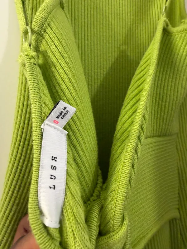Lush Green Midi Dress - Image 3