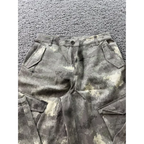 Maniere De Voir Grey Digital Camo Cargo Pants Women Streetwear Utility SIZE10 - Image 4