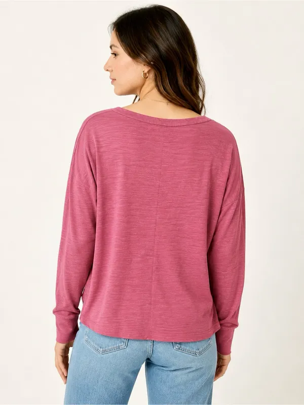 Anthropologie Delilah Button Shoulder Pullover Top - Image 2
