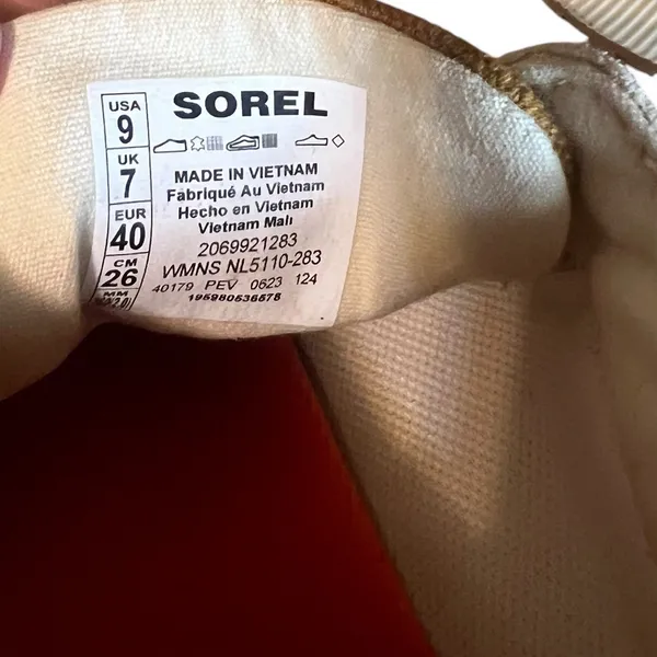 SOREL Out N About III City Waterproof Sneakers Women's Size 9 Multicolor - Image 6