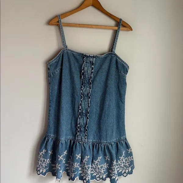 Damson Madder Lana Drop-Waist Mini Dress 10 - Image 3