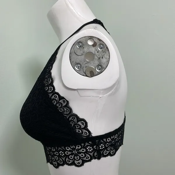 Aerie Nordic High Neck Black Lace Bralette - Image 8