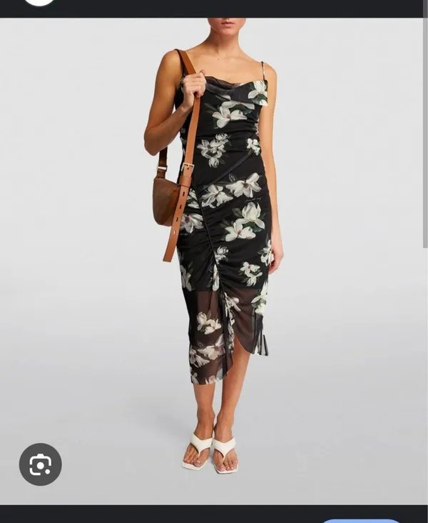 ALLSAINTS Ulla Alessandra Midi Dress Size 6 - Image 2