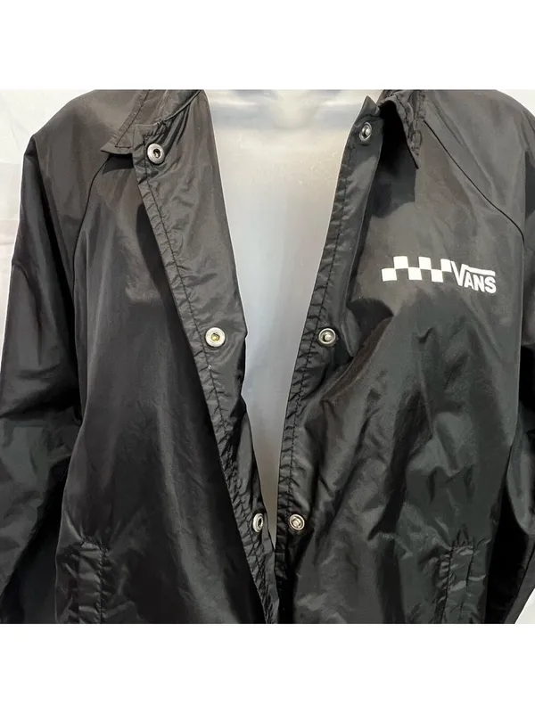 Vans Thanks Coach Lightweight Jacket Size M Black - Image 9