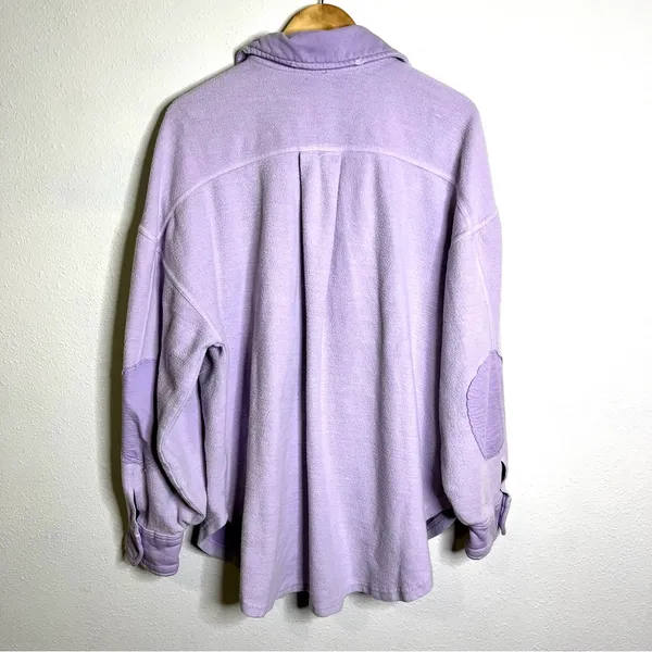 Free People Lavender Teddy Shacket - Image 8