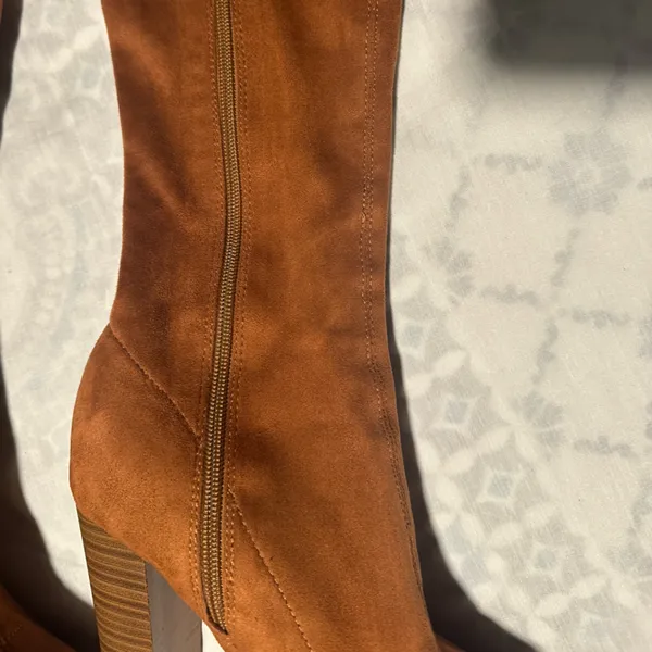 Olivia marrón Over the Knee heel Boots Brown Size 7 - Image 3