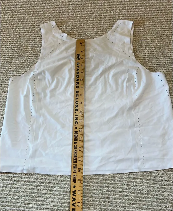 Athleta Low-Back Tank White S - Image 5