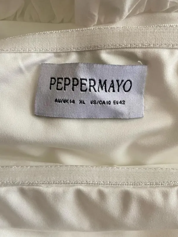 Peppermayo Cherry Skies Midi Dress - White US 10 - Image 2