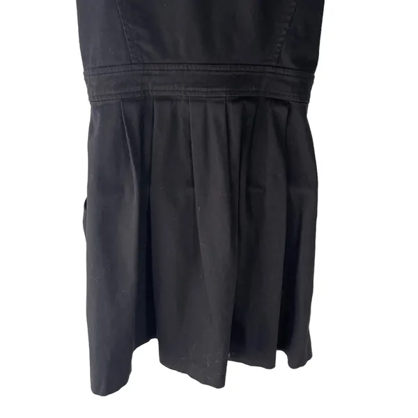 Armani Exchange Size 6 Small‎ Black Pleated Zip Dress Pockets - Image 6