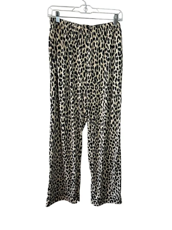 Kate Spade New York Leopard Print Pajama Set Women's Large Lounge Sleepwear - Image 6
