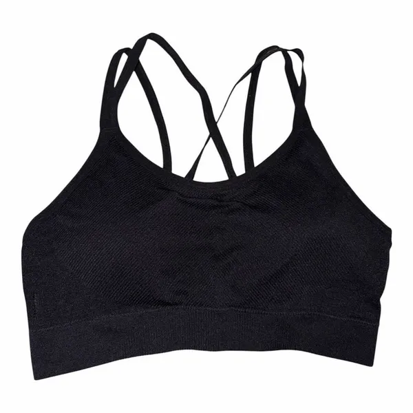 Ryka Women's Strappy Keyhole Sports Black Sz Large Bra - Image 3